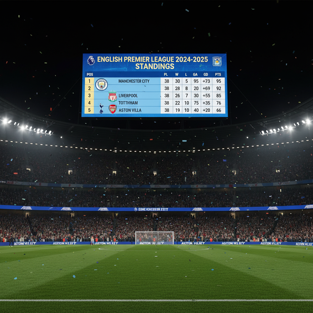 ترتيب الدوري الإنجليزي الممتاز 2024-2025 التصنيف الحالي والإحصائيات